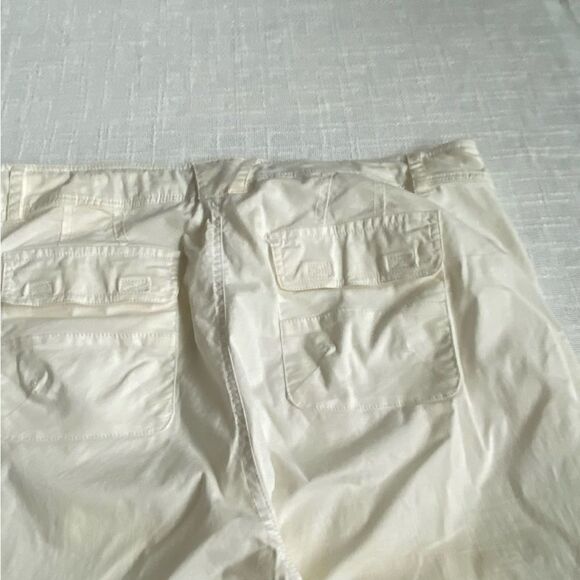 Caribbean Joe White Cotton Pants Cargo SZ 12P - Picture 6 of 12